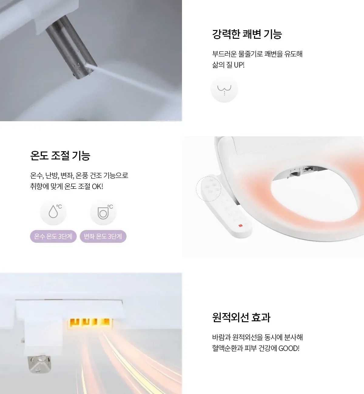 청호나이스 트윈 노즐 비데 B400 상세